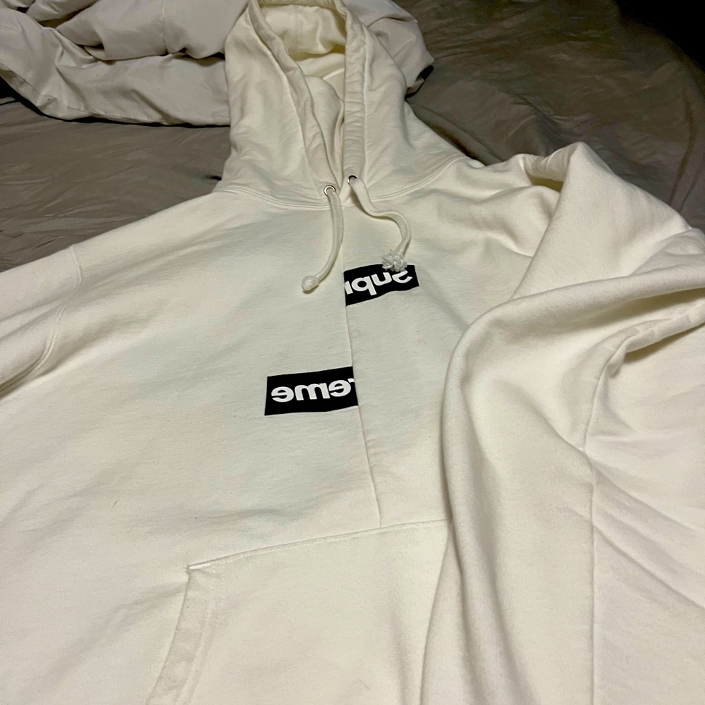 Worn twice. Supreme hoodie x CDG